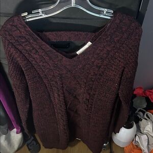 25”-29” Ptp Sweater Dress Burgundy